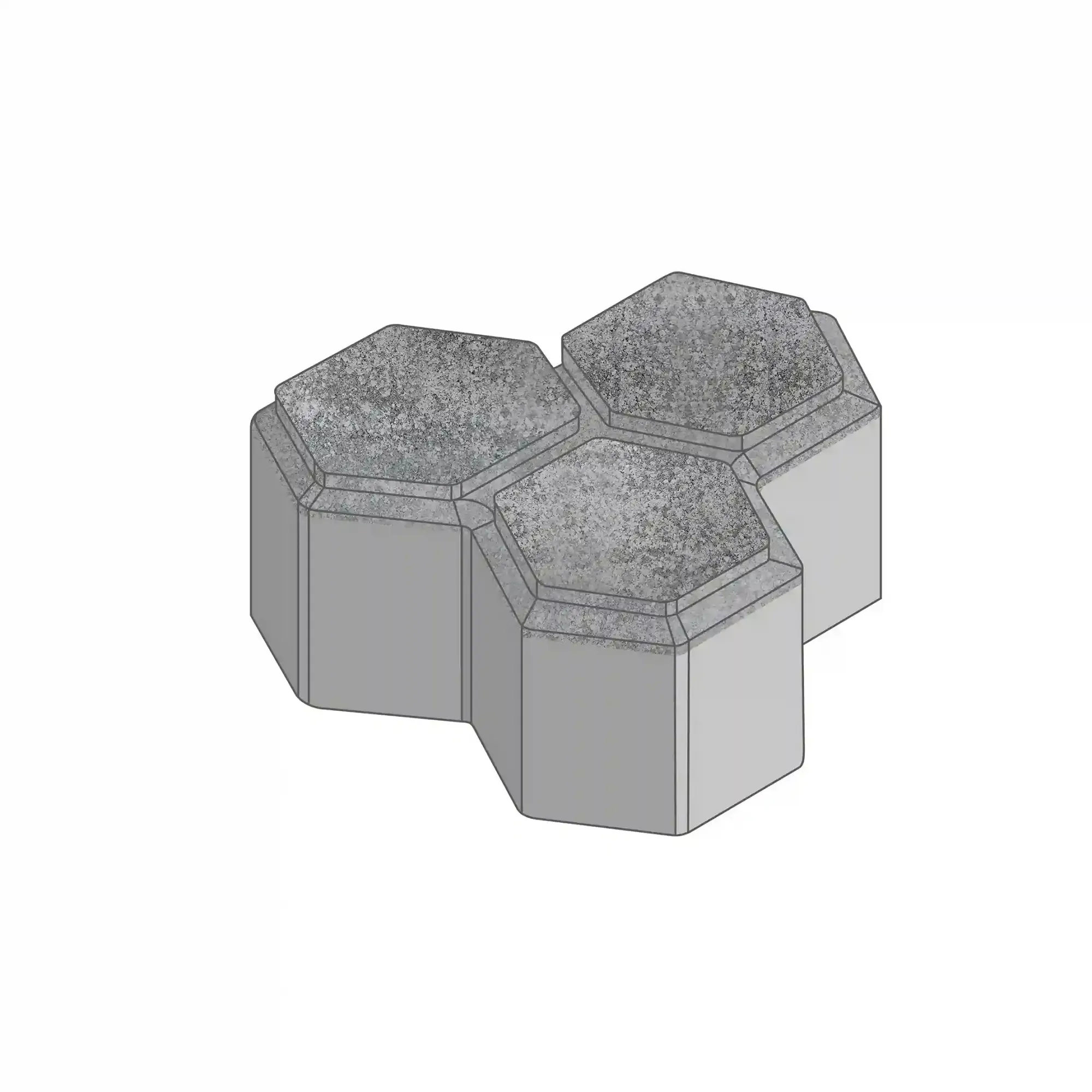 Тротуарная плитка Гексагон Колормикс Луна