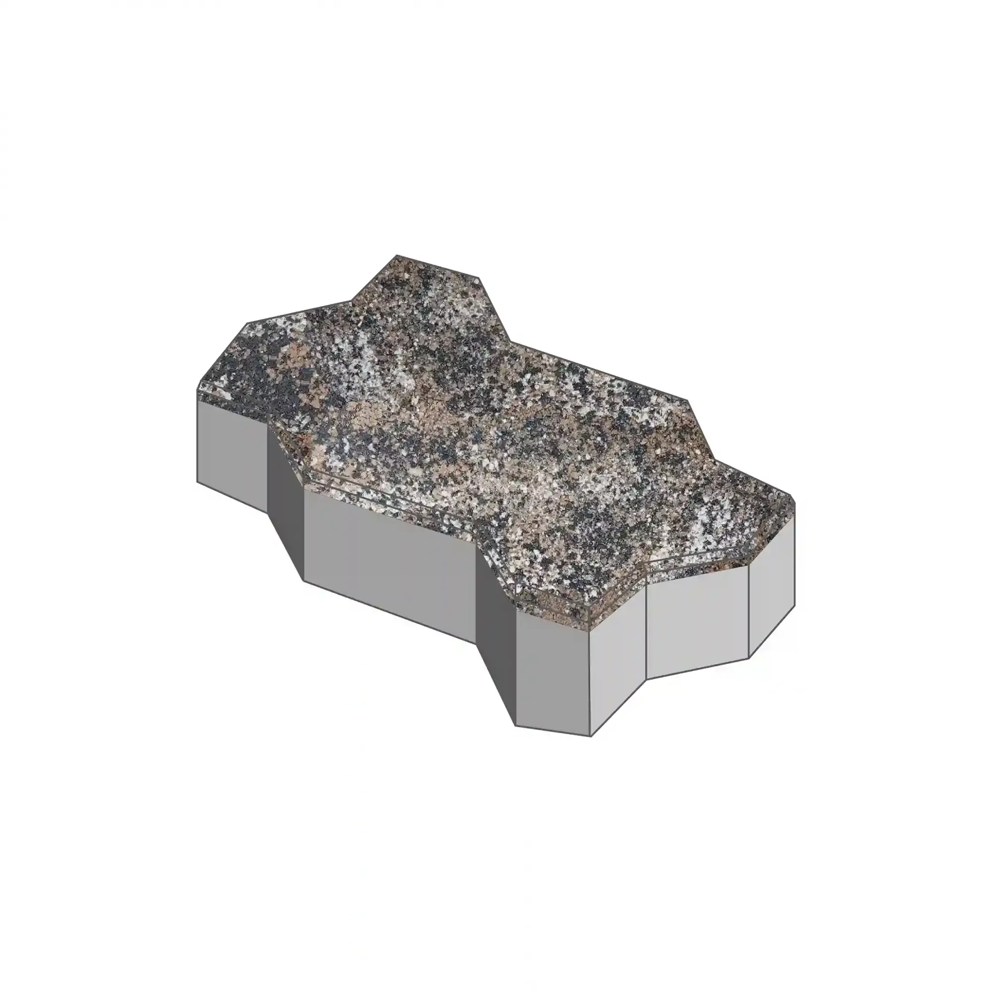 Тротуарная плитка Волна Колормикс Мокко